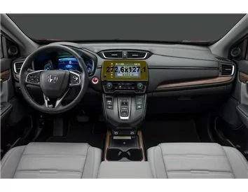 Honda CR-V 2016 - Present Multimedia 8" ExtraShield Screeen Protector - 1 - Interior Dash Trim Kit