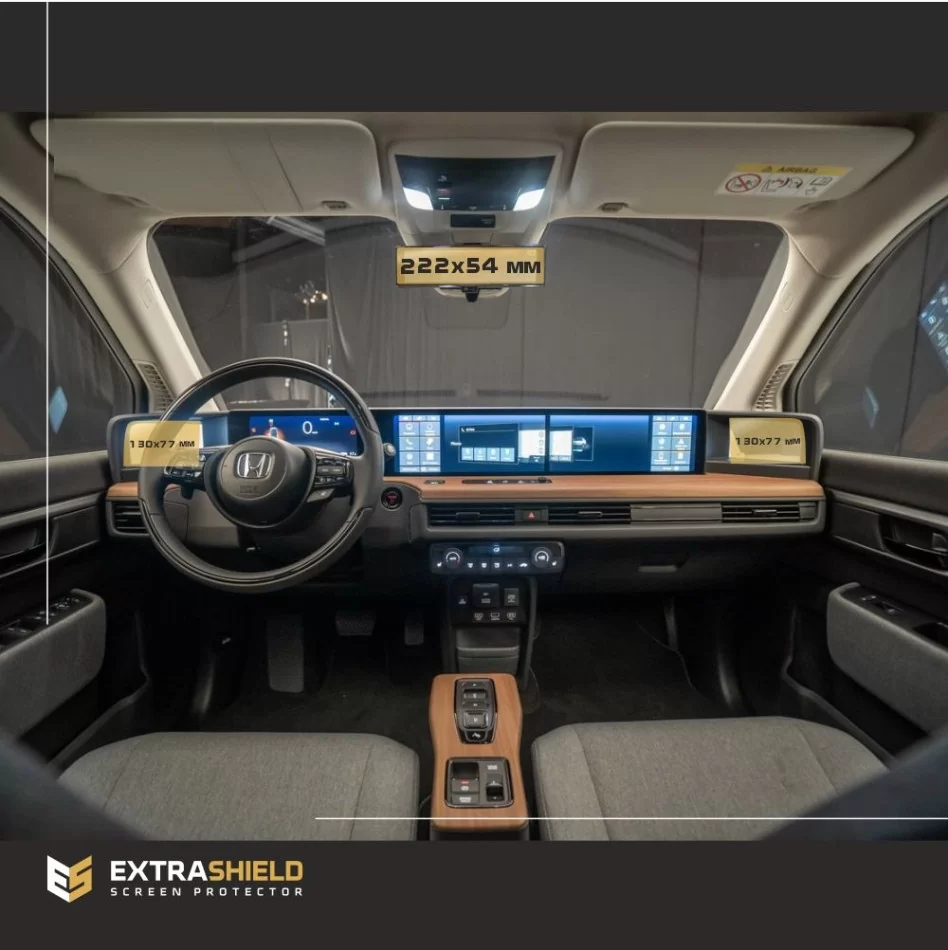 Honda E 2019 - Present Rear view mirror, side mirror display (2 pcs,) ExtraShield Screeen Protector - 1 - Interior Dash Trim Kit