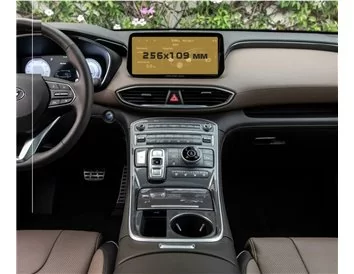 Hyundai Santa Fe 2021 - Present Multimedia 10,25" ExtraShield Screeen Protector - 1 - Interior Dash Trim Kit