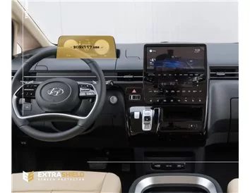 Hyundai Staria 2021 - Present Digital Speedometer ExtraShield Screeen Protector - 1 - Interior Dash Trim Kit