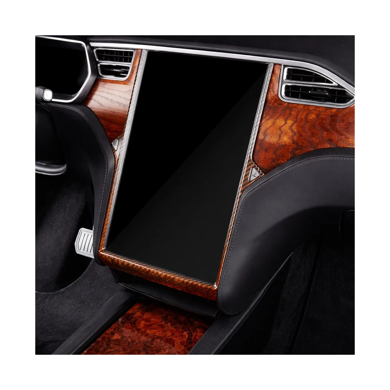 TESLA MODEL X 2016-2018 3D Interior Dashboard Trim Kit Dash Trim Dekor 1-Parts