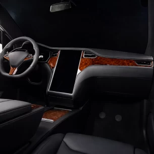 TESLA MODEL X 2016-UP 3D Interior Dashboard Trim Kit Dash Trim Dekor 25-Parts