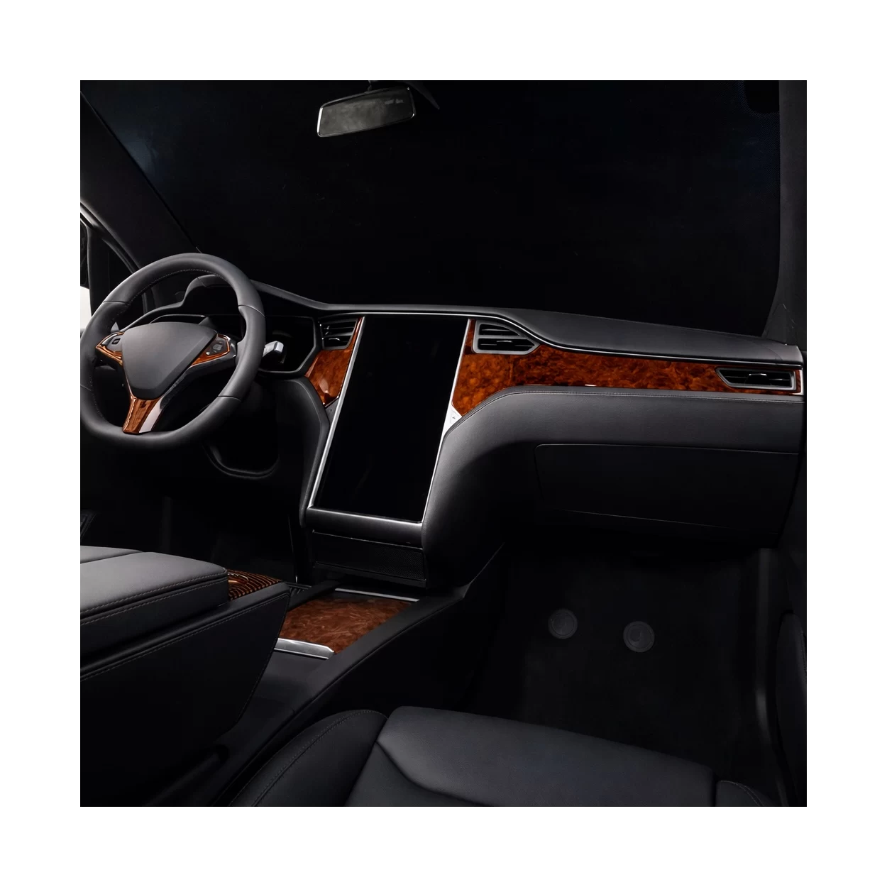 TESLA MODEL X 2016-UP 3D Interior Dashboard Trim Kit Dash Trim Dekor 25-Parts