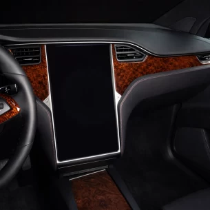 TESLA MODEL X 2016-UP 3D Interior Dashboard Trim Kit Dash Trim Dekor 25-Parts