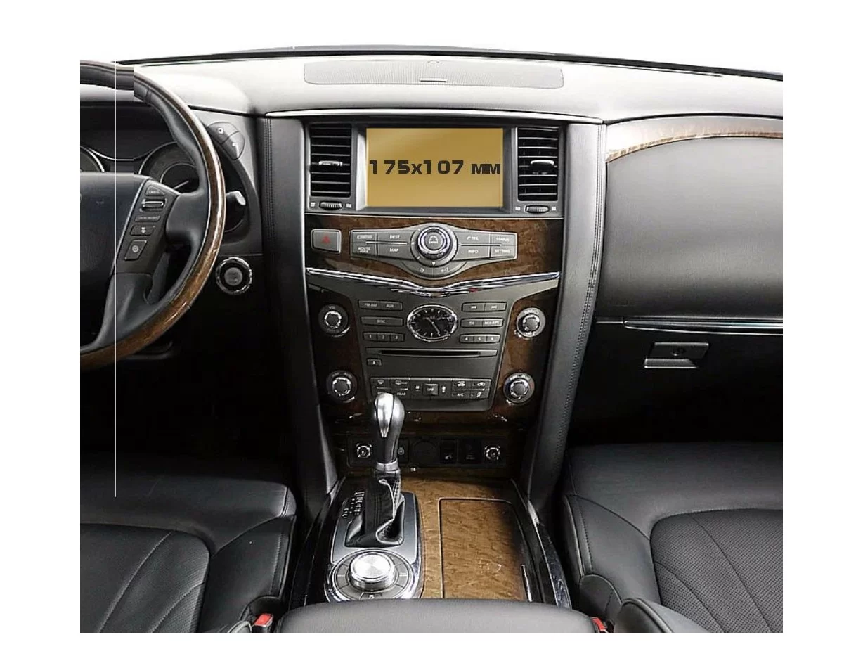 Infiniti QX80 (Z62) 2013 - 2019 Multimedia 8" ExtraShield Screeen Protector - 1 - Interior Dash Trim Kit