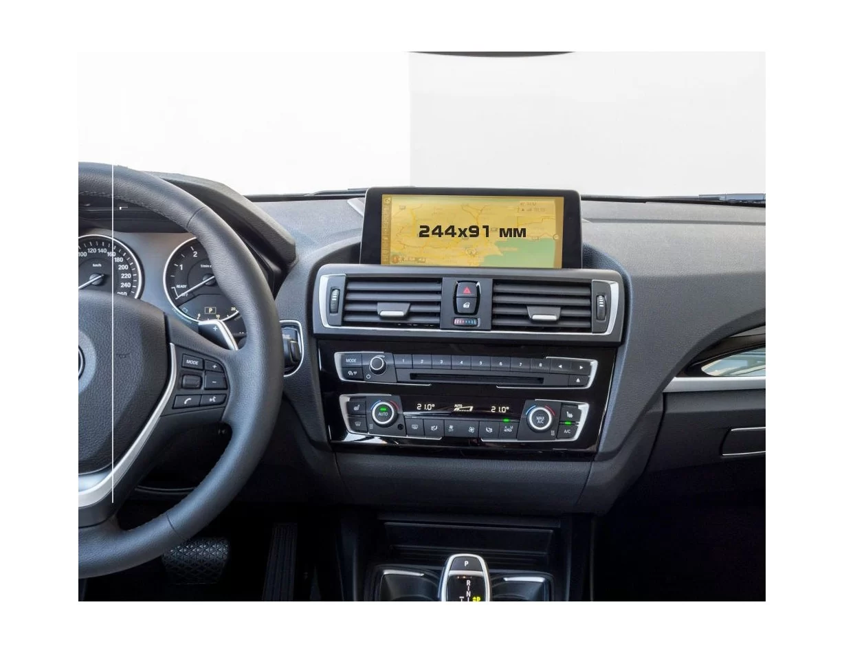 BMW 1 Series (F20) 2011 - 2017 Multimedia NBT 8,8" ExtraShield Screeen Protector - 1 - Interior Dash Trim Kit