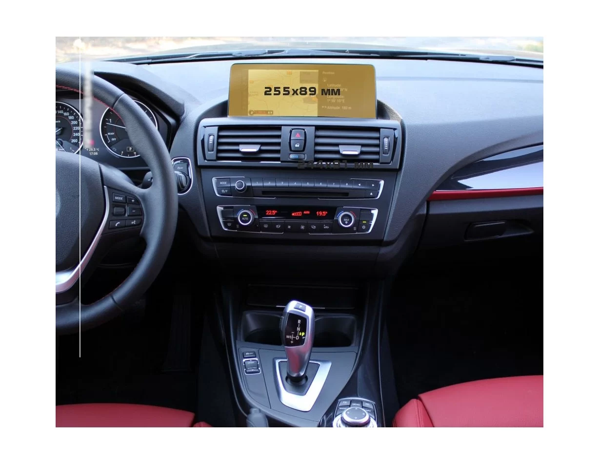 BMW 1 Series (F20) 2015 - 2020 Multimedia NBT EVO 10,2" ExtraShield Screeen Protector - 1 - Interior Dash Trim Kit