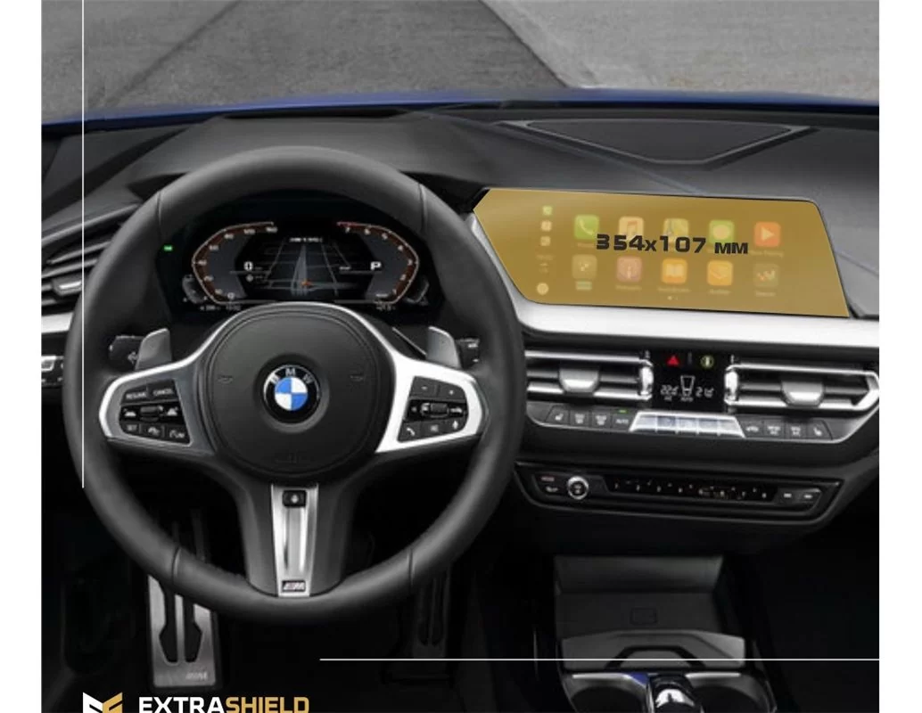 BMW 1 Series (F40) 2019 - Present Multimedia 10,25" ExtraShield Screeen Protector - 1 - Interior Dash Trim Kit