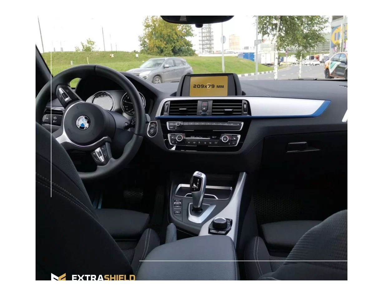 BMW 2 Series (F22) 2014 - 2017 Multimedia 8,8" ExtraShield Screeen Protector - 1 - Interior Dash Trim Kit