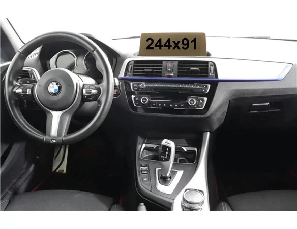 BMW 2 Series (F22) 2017 - 2020 Multimedia NBT 8,8" ExtraShield Screeen Protector - 1 - Interior Dash Trim Kit