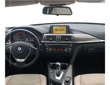 BMW 3 Series (F30) 2011 - 2015 Multimedia 8,8" ExtraShield Screeen Protector - 1 - Interior Dash Trim Kit
