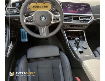 BMW 3 Series (G20) 2018 - Present Digital Speedometer (Central) 12,3" ExtraShield Screeen Protector - 1 - Interior Dash Trim Kit