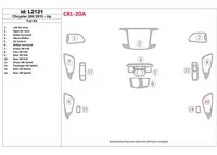 Chrysler 200 2015-UP Full Set Interior BD Dash Trim Kit - 1 - Interior Dash Trim Kit