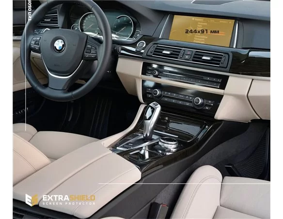 BMW 5 Series (F10) 2013 - 2017 Multimedia NBT 8,8" ExtraShield Screeen Protector - 1 - Interior Dash Trim Kit