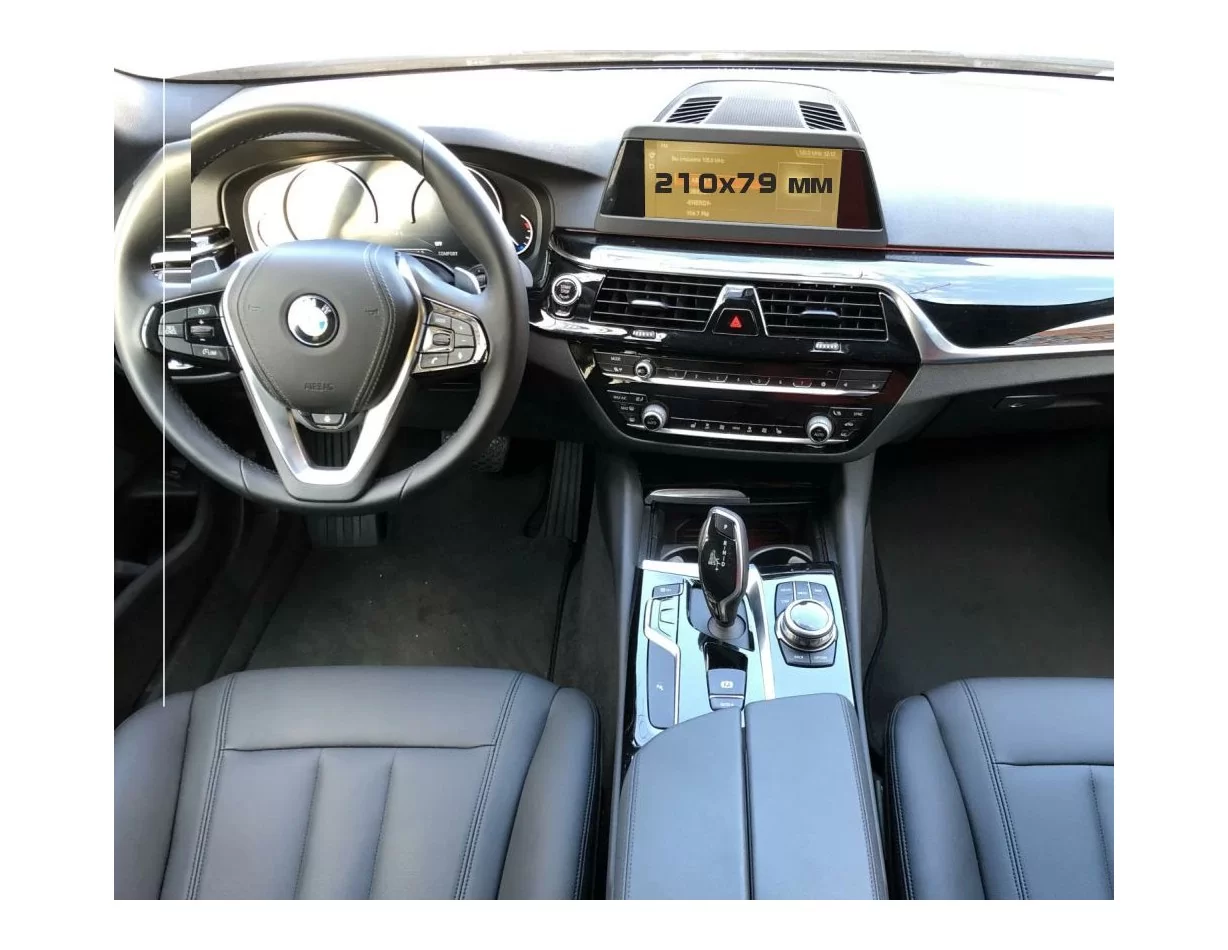 BMW 5 Series (G30) 2016 - Present Multimedia 8,8" ExtraShield Screeen Protector - 1 - Interior Dash Trim Kit