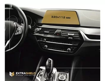 BMW 5 Series (G30) 2016 - Present Multimedia 10,25" ExtraShield Screeen Protector - 1 - Interior Dash Trim Kit
