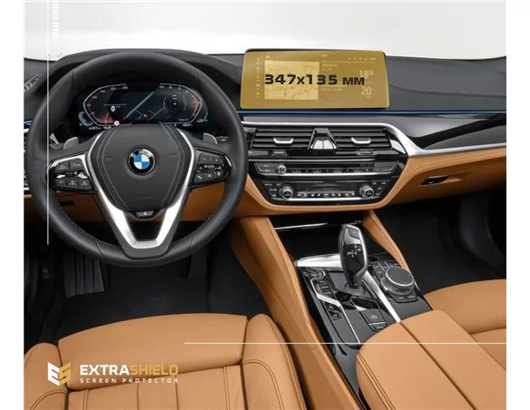 BMW 5 Series (G30) 2016 - Present Multimedia 12,3" ExtraShield Screeen Protector - 1 - Interior Dash Trim Kit