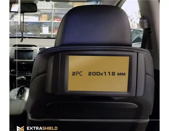 BMW 7 Series (F01/F02) 2012 - 2015 Passenger monitors (2 pcs,) ExtraShield Screeen Protector - 1 - Interior Dash Trim Kit