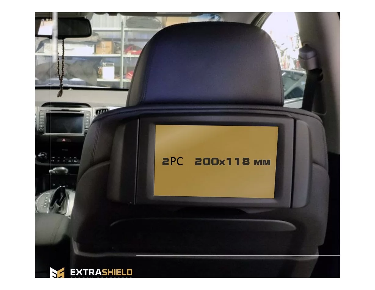 BMW 7 Series (F01/F02) 2012 - 2015 Passenger monitors (2 pcs,) ExtraShield Screeen Protector - 1 - Interior Dash Trim Kit