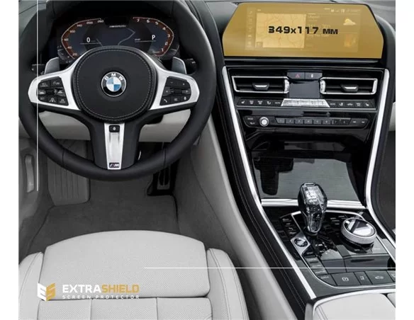 BMW 8 Series (G14-16) 2018 - Present Multimedia 12,3" ExtraShield Screeen Protector - 1 - Interior Dash Trim Kit