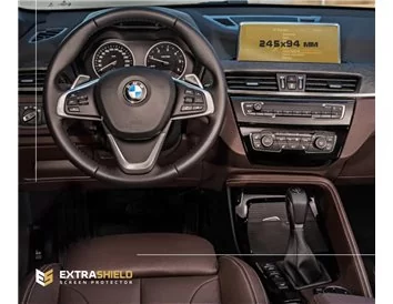 BMW X1 (F48) 2015 - 2019 Multimedia 8,8" ExtraShield Screeen Protector - 1 - Interior Dash Trim Kit