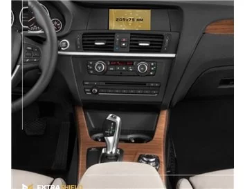 BMW X3 (F25) 2010 - 2014 Multimedia 8,8" ExtraShield Screeen Protector - 1 - Interior Dash Trim Kit