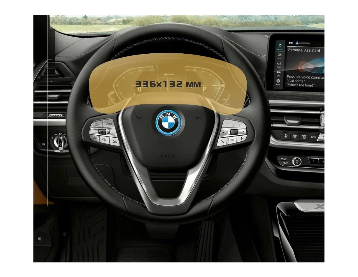 BMW X3 (F25) 2010 - 2017 Multimedia NBT EVO 10,2" ExtraShield Screeen Protector - 1 - Interior Dash Trim Kit
