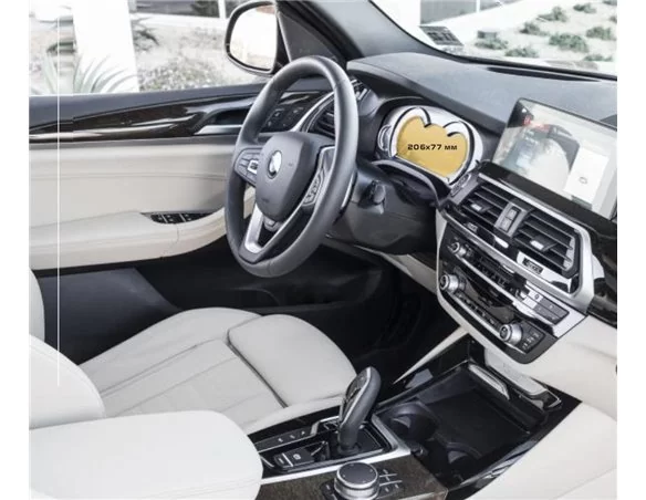 BMW X3 (G01) 2017 - 2021 Digital Speedometer (Central) 12,3" ExtraShield Screeen Protector - 1 - Interior Dash Trim Kit