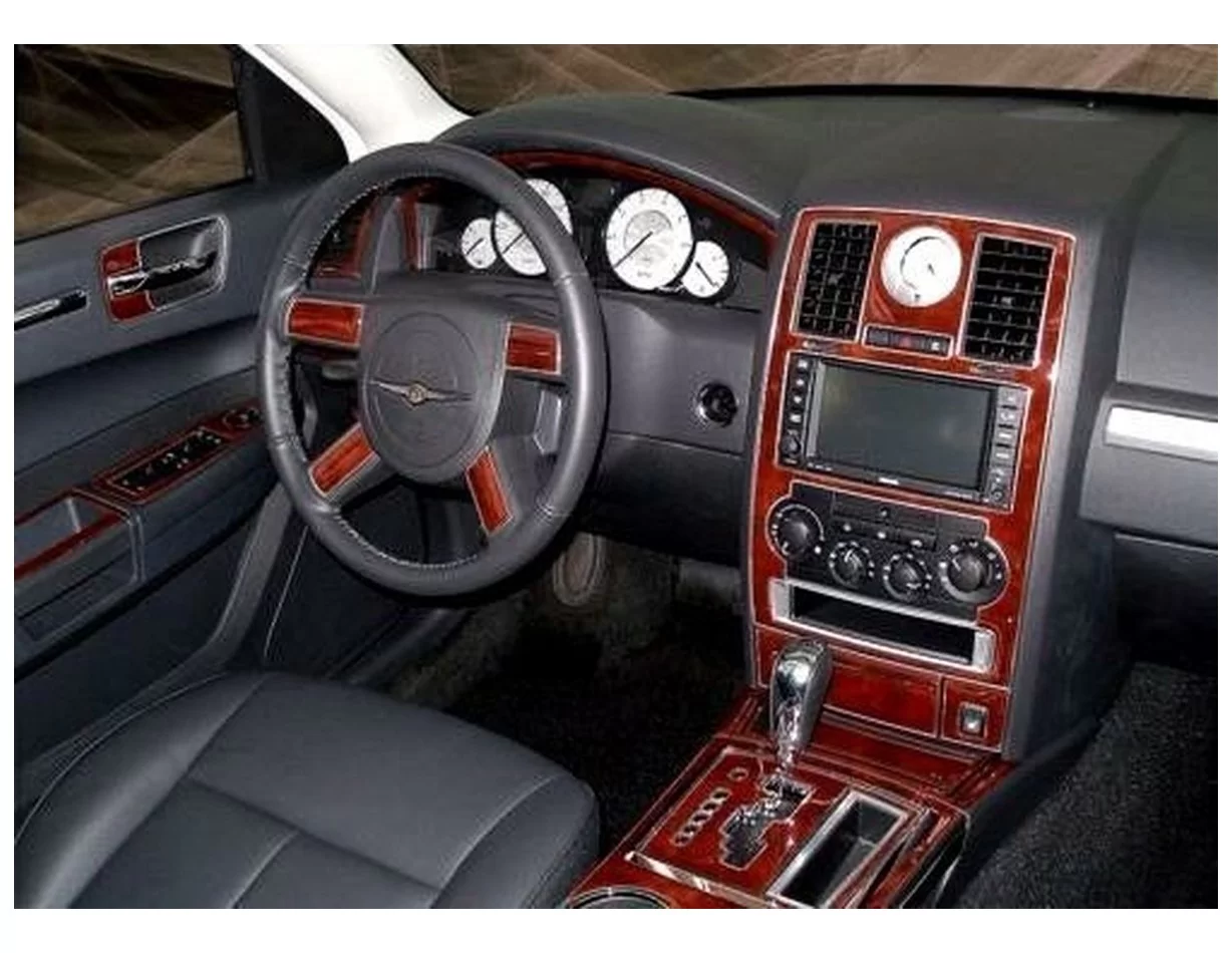 Chrysler 300 2005-2007 Full Set, With NAVI system Interior BD Dash Trim Kit - 1 - Interior Dash Trim Kit