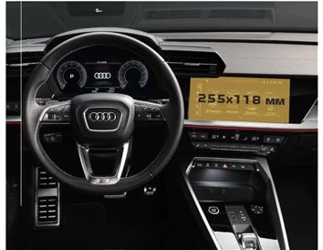Audi A3 (8Y) 2020-Presnt. Multimedia MMI Navigation plus 10,1" ExtraShield Screeen Protector - 1 - Interior Dash Trim Kit