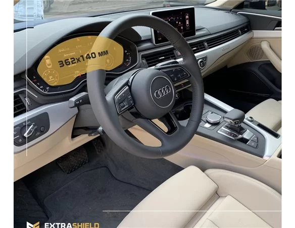 Audi A4 (B9) Pre-facelift 2015 - 2020 Digital Speedometer Analog 12" ExtraShield Screeen Protector - 1 - Interior Dash Trim Kit
