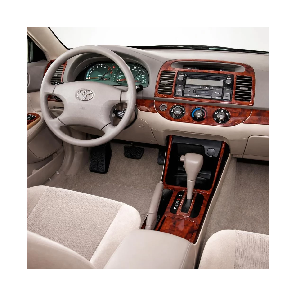Toyota Camry 2002-2004 Full Set, Manual Gear Box, With NAVI system, Without OEM Interior BD Dash Trim Kit