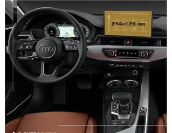Audi A4 (B9) Pre-facelift 2015 - 2020 Multimedia MMI 8,3" ExtraShield Screeen Protector - 1 - Interior Dash Trim Kit