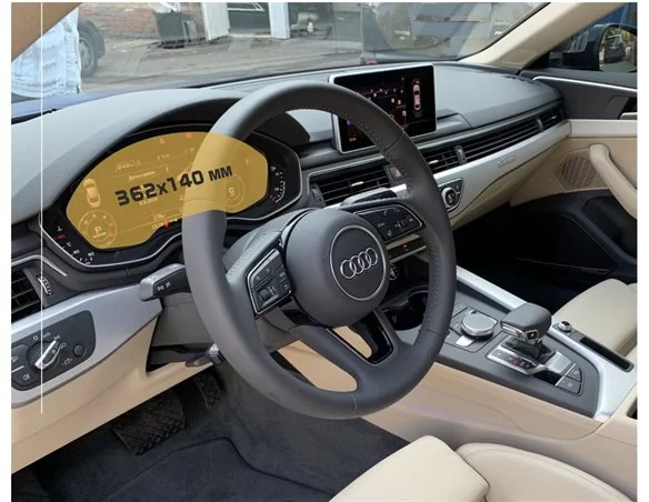 Audi A5 (F5) Pre-facelift 2016 - 2020 Digital Speedometer ExtraShield Screeen Protector - 1 - Interior Dash Trim Kit