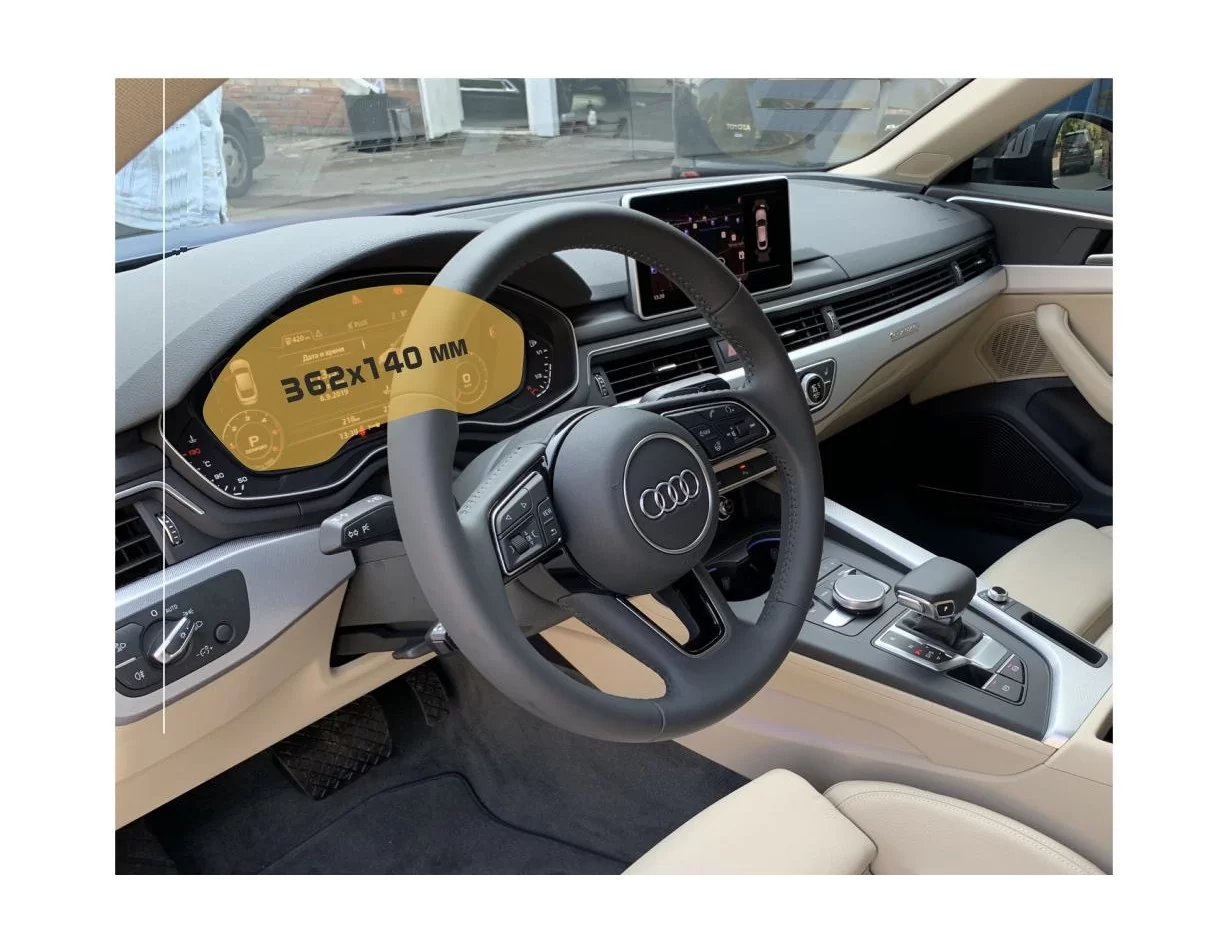 Audi A5 (F5) Pre-facelift 2016 - 2020 Digital Speedometer ExtraShield Screeen Protector - 1 - Interior Dash Trim Kit