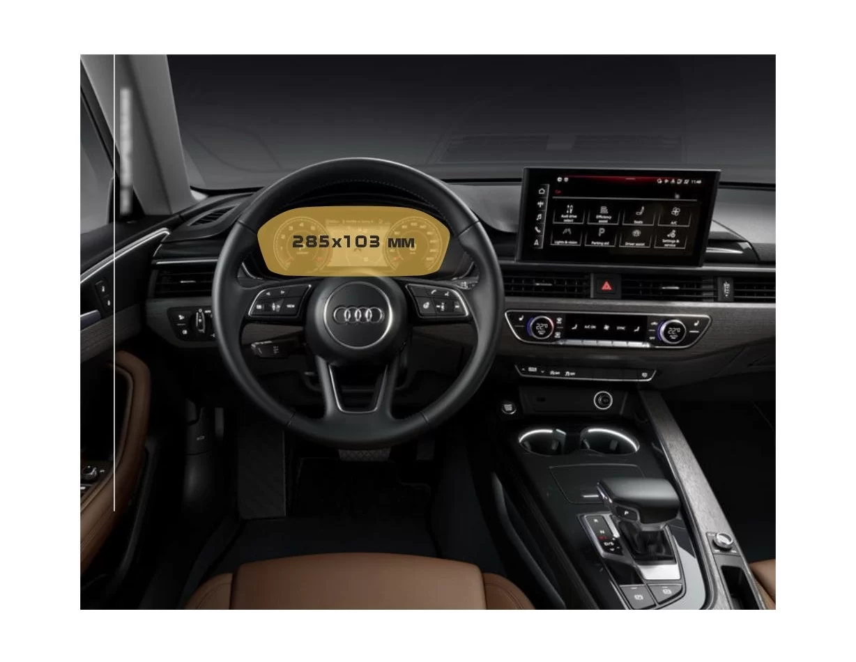 Audi A5 (F5) Facelift 2019 - Present Digital Speedometer Audi Virtual Cockpit 12,3" ExtraShield Screeen Protector - 1 - Interior