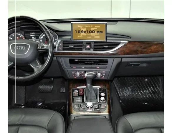 Audi A6 (x7) 2014 - 2018 Multimedia MMI 8" ExtraShield Screeen Protector - 1 - Interior Dash Trim Kit