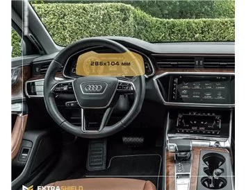 Audi A6 (x8) 2018 - Present Digital Speedometer Audi Virtual Cockpit 12,3" ExtraShield Screeen Protector - 1 - Interior Dash Tri