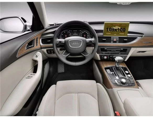 Audi A7 I (4G) 2014 - 2018 Multimedia MMI 8" ExtraShield Screeen Protector - 1 - Interior Dash Trim Kit