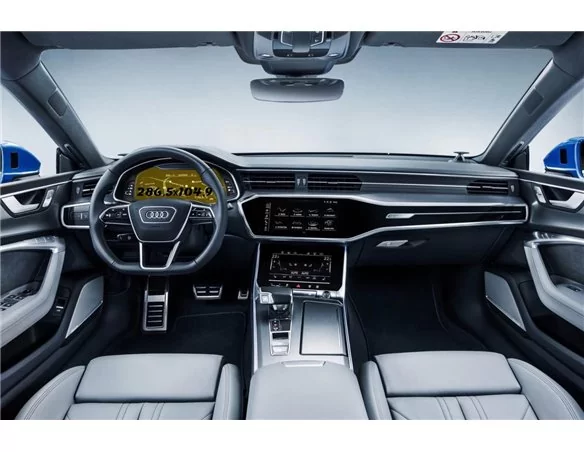 Audi A7 II (4K) 2017 - Present Digital Speedometer Audi Virtual Cockpit 12,3" ExtraShield Screeen Protector - 1 - Interior Dash 