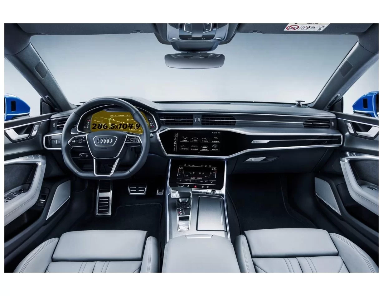 Audi A7 II (4K) 2017 - Present Digital Speedometer Audi Virtual Cockpit 12,3" ExtraShield Screeen Protector - 1 - Interior Dash 