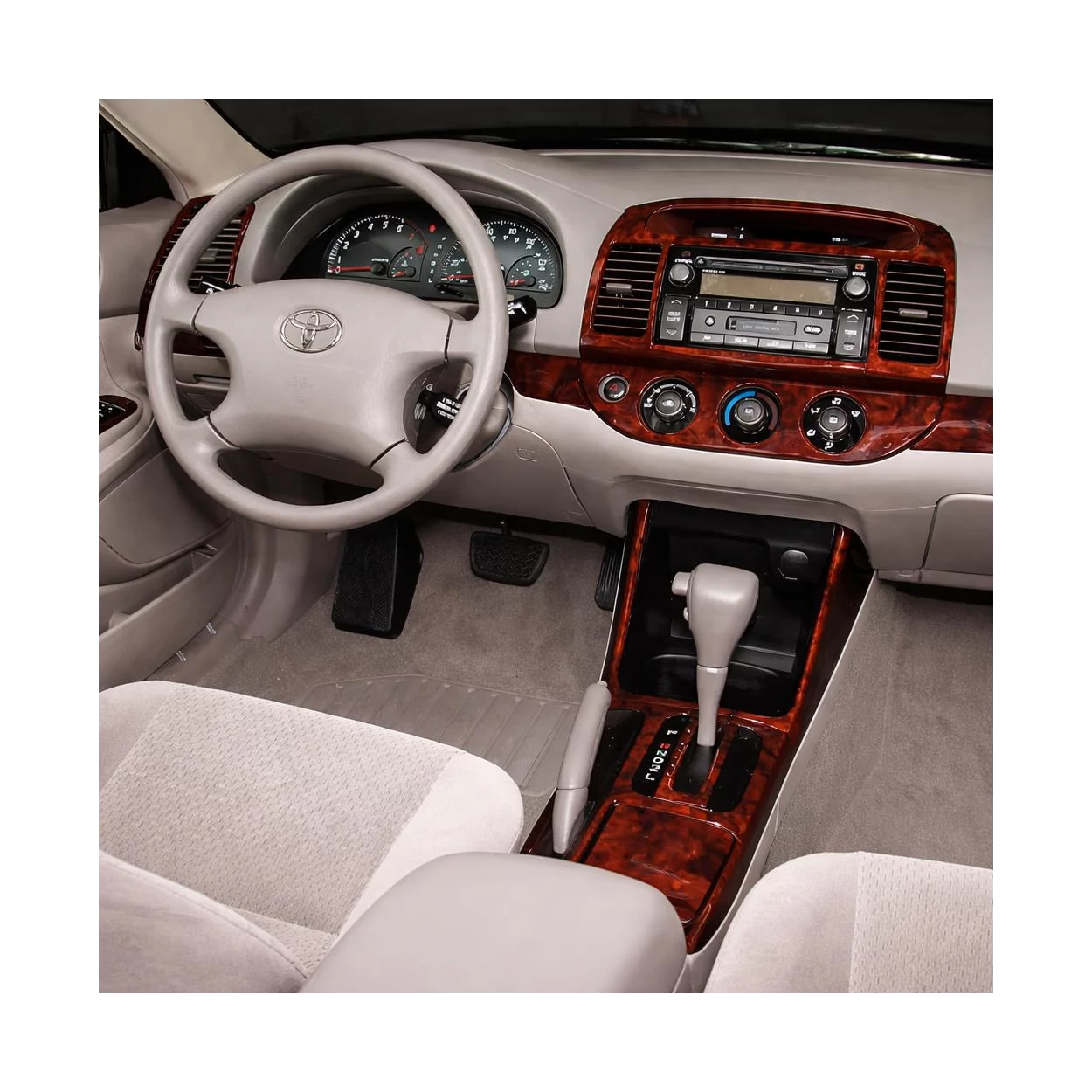 Toyota Camry 2005-2006 Full Set, Automatic Gear, Without NAVI system, Without OEM Interior BD Dash Trim Kit