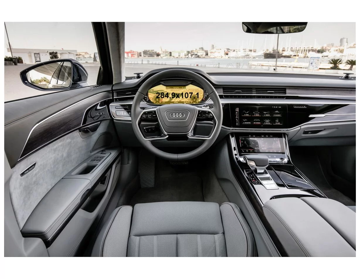Audi A8 (D5) 2017 - Present Digital Speedometer Audi Virtual Cockpit 12,3" ExtraShield Screeen Protector - 1 - Interior Dash Tri