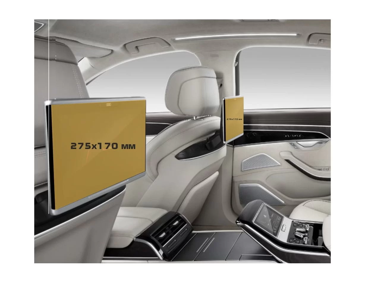 Audi A8 (D5) 2022 - Present Passenger monitors (2pcs,) ExtraShield Screeen Protector - 1 - Interior Dash Trim Kit