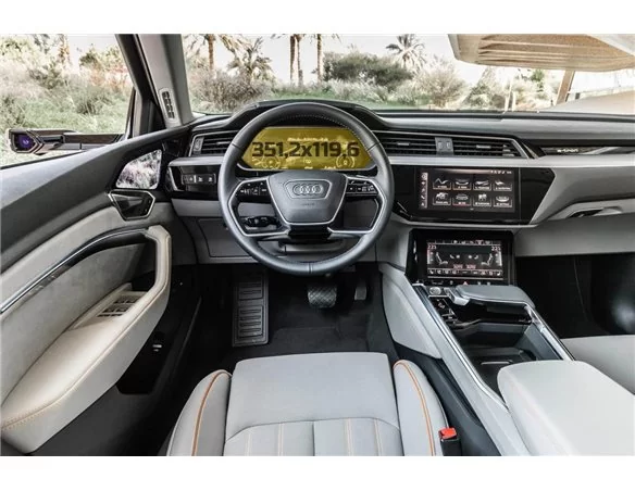 Audi E-tron 2018 - Present Digital Speedometer 12,3" ExtraShield Screeen Protector - 1 - Interior Dash Trim Kit