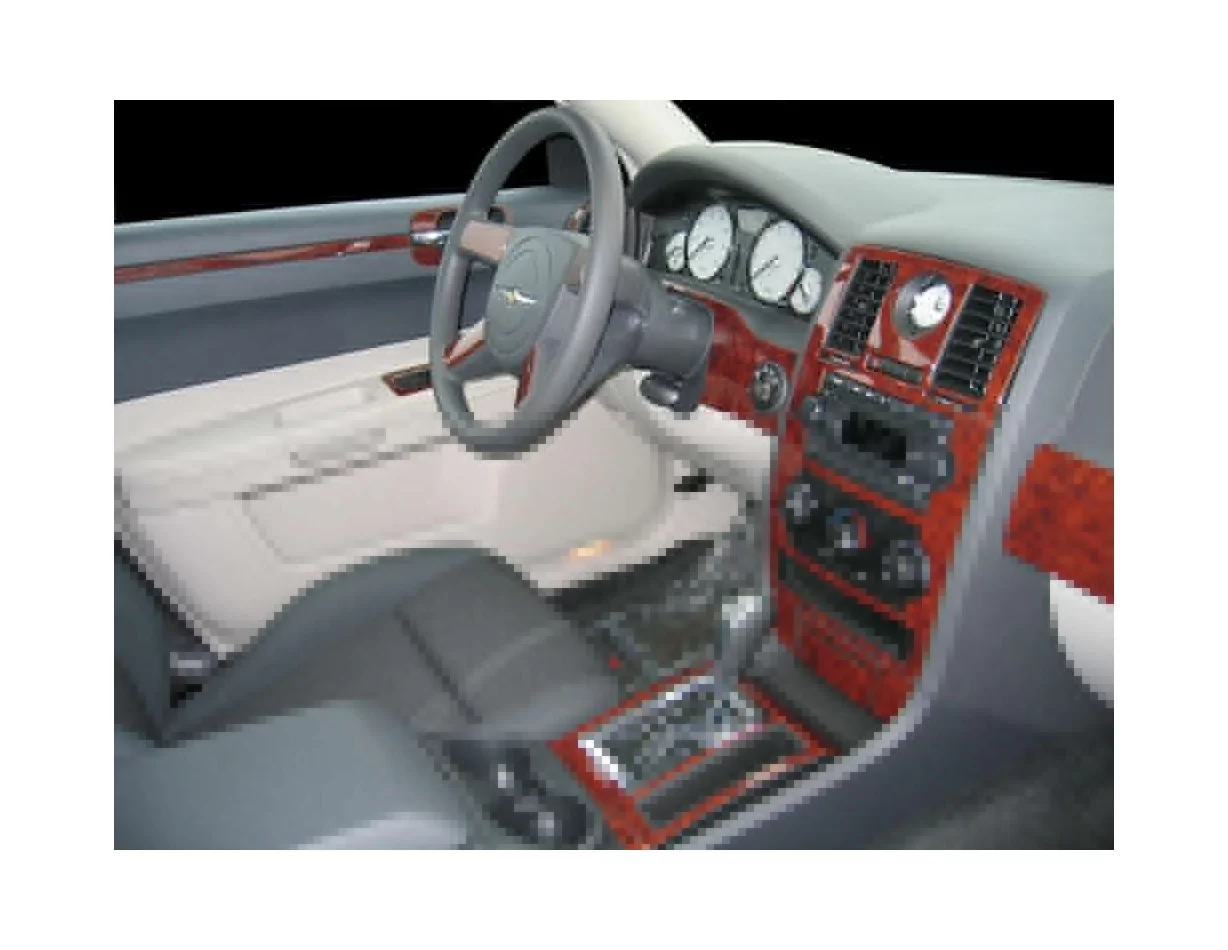Chrysler 300 2005-2007 Full Set, Without NAVI system Interior BD Dash Trim Kit - 1 - Interior Dash Trim Kit