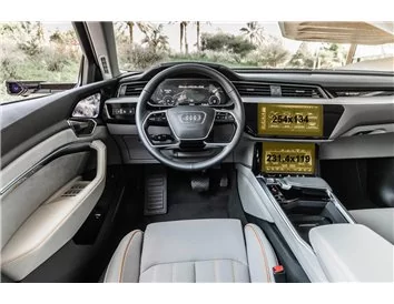 Audi E-tron 2018 - Present Multimedia + Climate-Control 10,1-8,6" ExtraShield Screeen Protector - 1 - Interior Dash Trim Kit