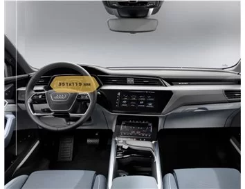 Audi E-tron GT (RS) 2021 - Present Digital Speedometer 12,3" ExtraShield Screeen Protector - 1 - Interior Dash Trim Kit