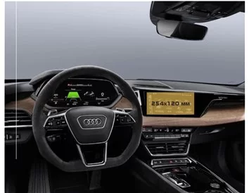 Audi E-tron GT (RS) 2021 - Present Multimedia 10,1" ExtraShield Screeen Protector - 1 - Interior Dash Trim Kit