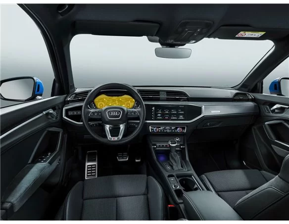 Audi Q3 II (F3) 2018 - Present Digital Speedometer TFSI Quattro S-Line 10,2" ExtraShield Screeen Protector - 1 - Interior Dash T